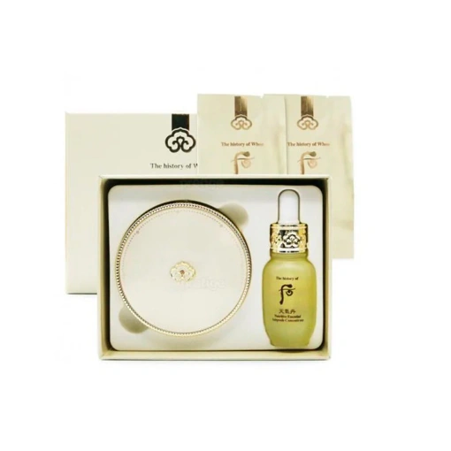 THE HISTORY OF WHOO №23 NATURAL BEIGE GONGJINHYANGMI LUXURY GOLDEN CUSHION SPECIAL SET (13gr + 13gr x2ea refill + 8ml ampoule)